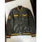 The Weeknd XO KOTF Leather Yellow Varsity Jacket