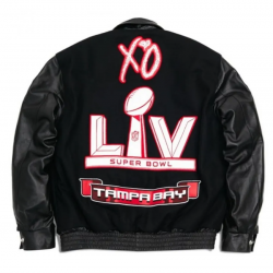 The Weeknd x Warren Lotas XO Super Bowl LV Varsity Wool Jacket The Weeknd x Warren Lotas XO Super Bowl LV Varsity Wool Jacket