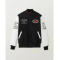 The XO Weeknd Stadium Varsity Jacket Black and White
