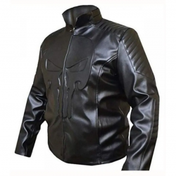 Thomas Jane The Punisher Black Skull Leather Jacket Thomas Jane The Punisher Black Skull Leather Jacket