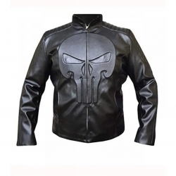 Thomas Jane The Punisher Black Skull Leather Jacket Thomas Jane The Punisher Black Skull Leather Jacket