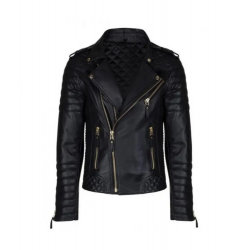 Till Death 2021 Blooded Hands Biker Black Leather Jacket