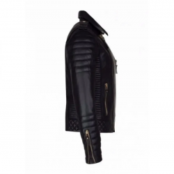 Till Death 2021 Blooded Hands Biker Black Leather Jacket Till Death 2021 Blooded Hands Biker Black Leather Jacket