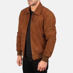 Tomchi Tan Suede Leather Jacket Tomchi Tan Suede Leather Jacket