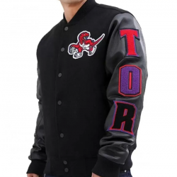 Toronto Raptors Black Varsity Jacket Toronto Raptors Black Varsity Jacket
