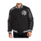 Toronto Raptors Varsity Black Wool Leather Jacket