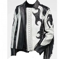 Tribal Rock Punk Gothic Rivet Studded Jacket