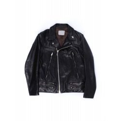Undercover Black Calf Double Rider Jacket
