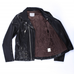 Undercover Black Calf Double Rider Jacket Undercover Black Calf Double Rider Jacket