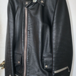 Undercover Black Leather Rider Jacket