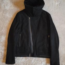 Undercover Blistered Lamb Astro Black Leather Jacket  Undercover Blistered Lamb Astro Black Leather Jacket