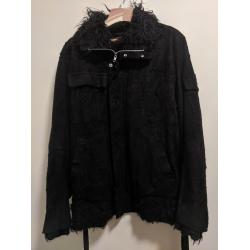 Undercover Blistered Leather Military Jacket