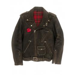Undercover But BeautifulStudded Vintage Leather Jacket