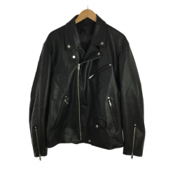 Undercover GU Black Faux Leather Biker Jacket