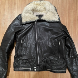 Undercover Guruguru Horse Black Leather Astro Rider Jacket 