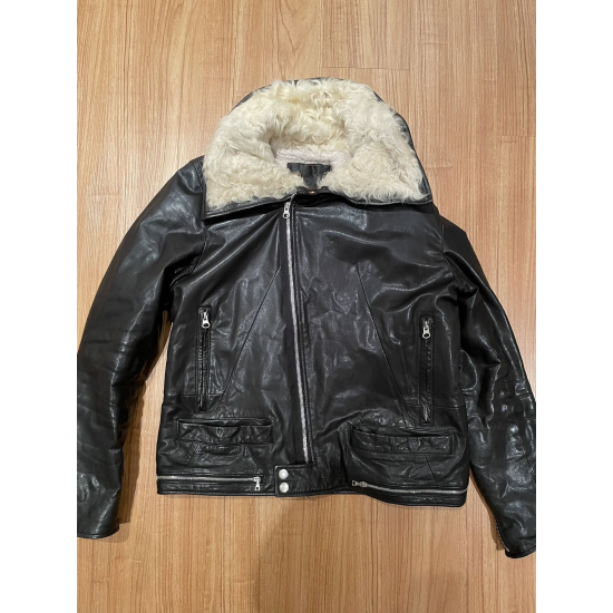 Undercover Guruguru Horse Black Leather Astro Rider Jacket