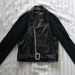 Undercover Hybrid Cotton-Leather Black Jacket Undercover Hybrid Cotton-Leather Black Jacket