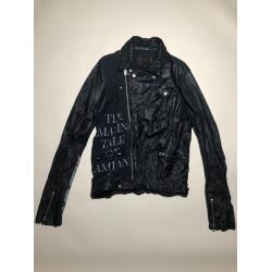 Undercover Klaus Black Leather Hybrid Jacket 