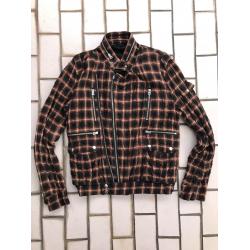 Undercover Purple Cotton Double-Zip Biker Jacket