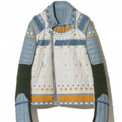 Undercover Toho 1957 Ivory Leather Jacket  Undercover Toho 1957 Ivory Leather Jacket