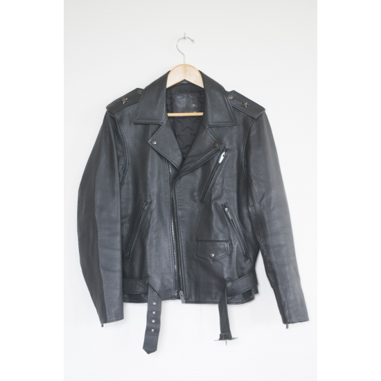 Undercover UC Melting Pot Star Embroidered Rider Black Jacket