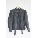 Undercover UC Melting Pot Star Embroidered Rider Black Jacket
