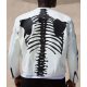 Vanson Skeleton White Real Leather Jacket