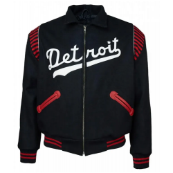 Varsity 1950 Detroit Stars Black Wool Jacket