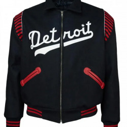 Varsity 1950 Detroit Stars Black Wool Jacket Varsity 1950 Detroit Stars Black Wool Jacket