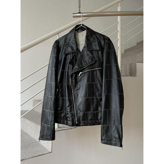Versace Y2K Leather Jacket Suit
