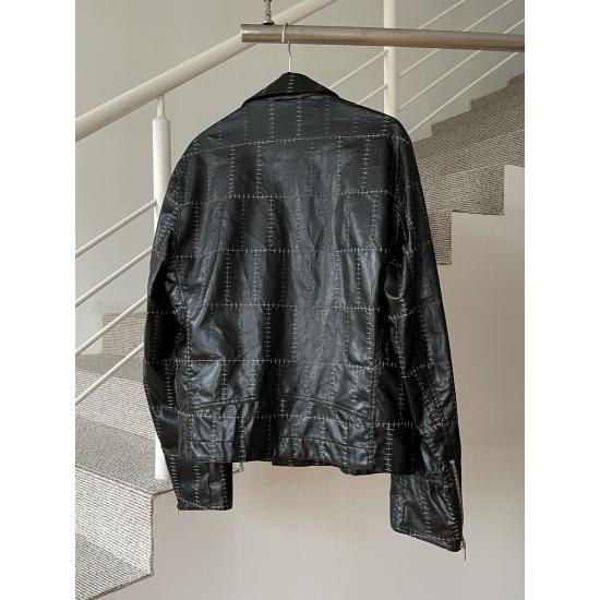 Versace Y2K Leather Jacket Suit