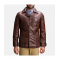 Vincent Alley Brown Leather Jacket
