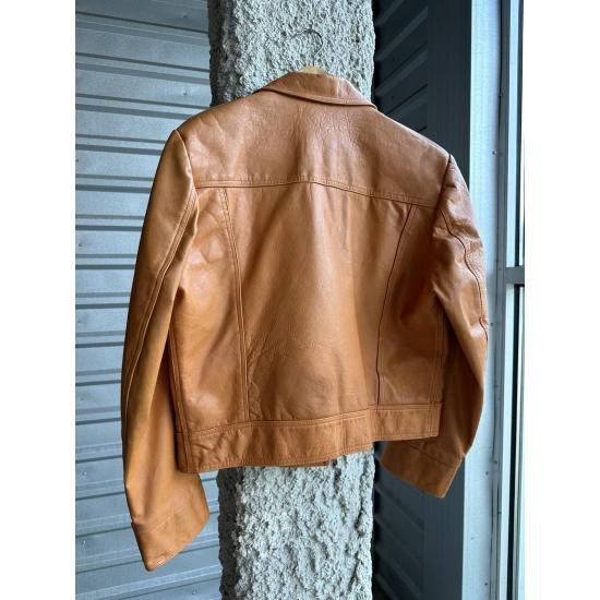 Vintage 60s Horsehide Classic Brown Men's Leather Jacket