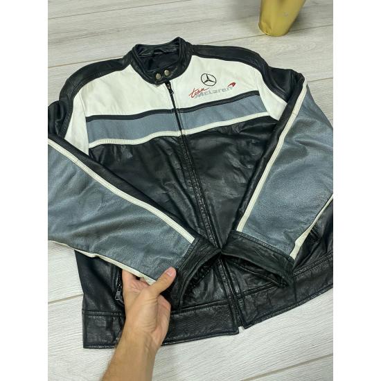 Vintage Mercedes Benz McLaren F1 West Leather Jacket