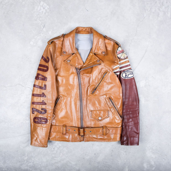 Vintage Rare Brown Colorway Biker Jacket