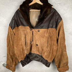 Vintage Suede Leather Jacket 80s 90s RARE Retro Lined Vintage Suede Leather Jacket 80s 90s RARE Retro Lined