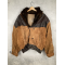 Vintage Suede Leather Jacket 80s 90s RARE Retro Lined