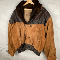 Vintage Suede Leather Jacket 80s 90s RARE Retro Lined Vintage Suede Leather Jacket 80s 90s RARE Retro Lined