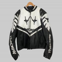 Vintage The Crow Racing Men's Leather Jacket  Vintage The Crow Racing Men's Leather Jacket