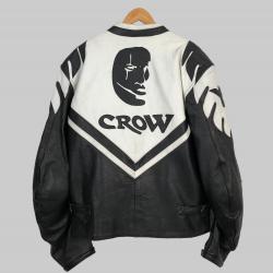 Vintage The Crow Racing Men's Leather Jacket  Vintage The Crow Racing Men's Leather Jacket