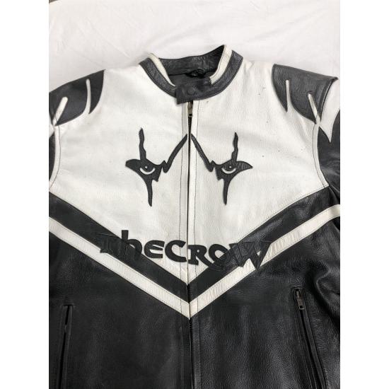 Vintage The Crow Racing Men's Leather Jacket