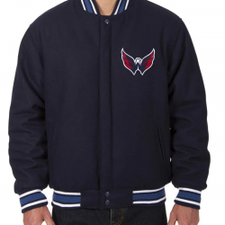 Washington Capitals Navy Blue Wool Jacket Washington Capitals Navy Blue Wool Jacket