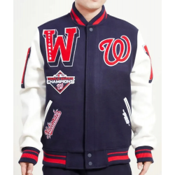 Washington Nationals Mash Up Varsity Jacket Washington Nationals Mash Up Varsity Jacket