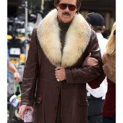 Will Ferrell Anchorman 2 The Legend Continues Leather Coat Will Ferrell Anchorman 2 The Legend Continues Leather Coat