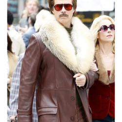 Will Ferrell Anchorman 2 The Legend Continues Leather Coat Will Ferrell Anchorman 2 The Legend Continues Leather Coat