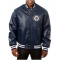 Winnipeg Jets Navy Blue Varsity Leather Jacket