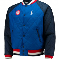 Winter Olympics Team USA 2022 Reversible Raglan Varsity Jacket Winter Olympics Team USA 2022 Reversible Raglan Varsity Jacket