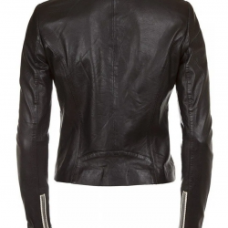 Womens Fashion Designer Leather Jacket Black and White Womens Fashion Designer Leather Jacket Black and White