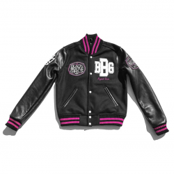 Women’s Black Bottle Girls Varsity Jacket Women’s Black Bottle Girls Varsity Jacket