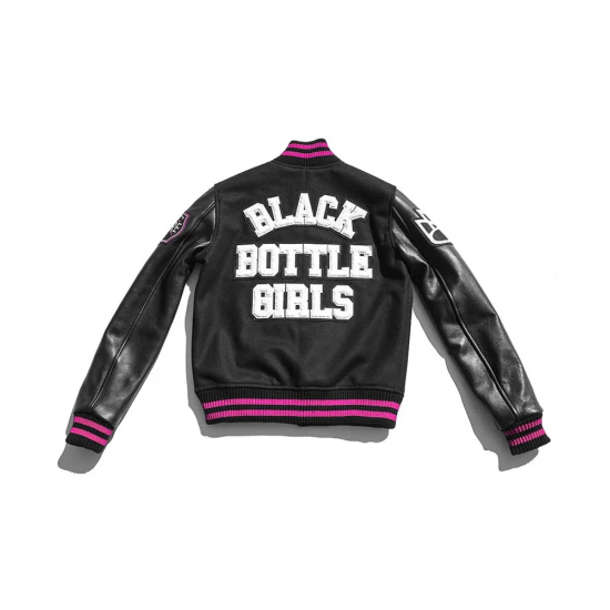 Women’s Black Bottle Girls Varsity Jacket